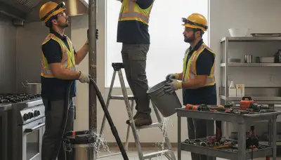 Emergency plumber repairing a burst pipe in Chico, CA home