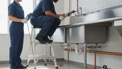 Chico, CA plumber repairing a residential pipe for reliable plumbing service