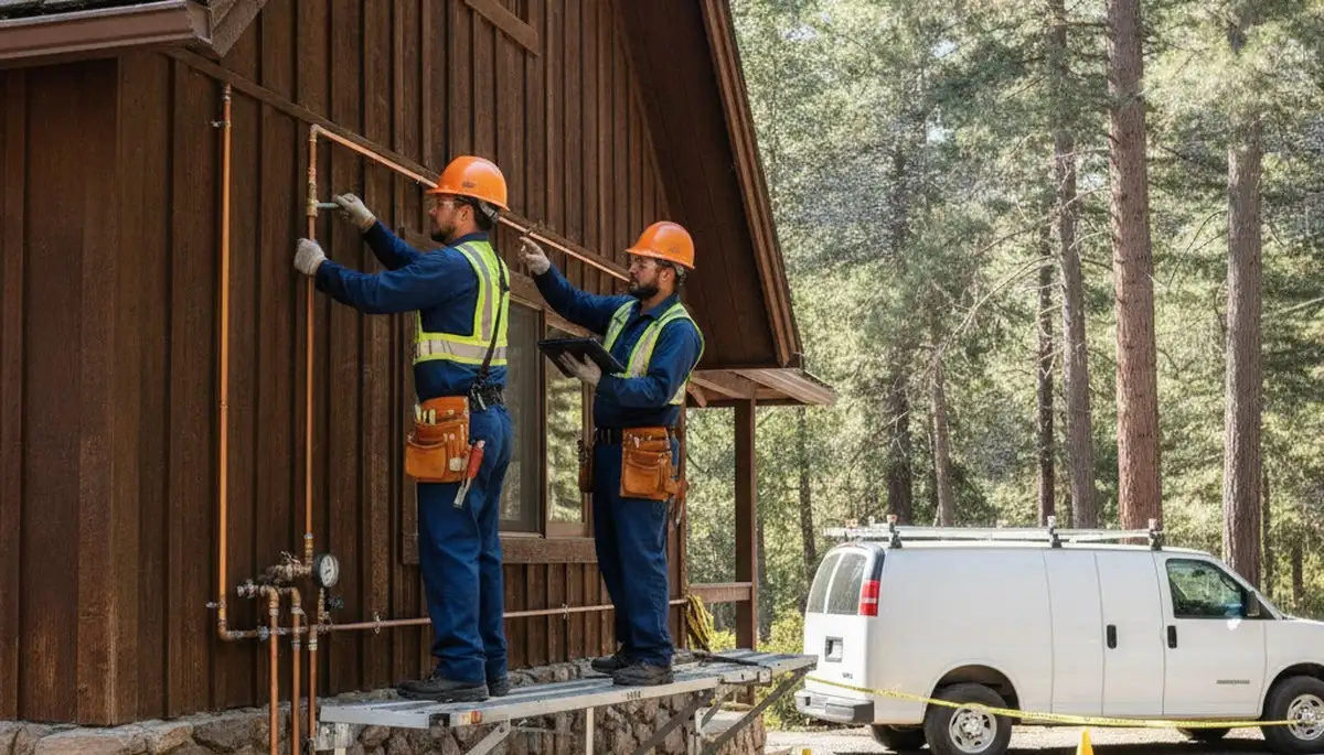 Plumber servicing a home in Chico, CA for plumbing repair and leak fixes