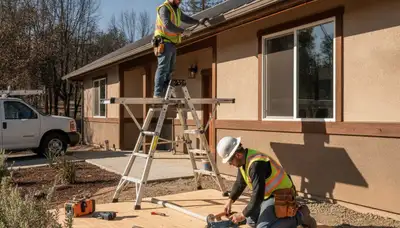 Plumber repairing a pipe in Chico, CA for fast residential plumbing service