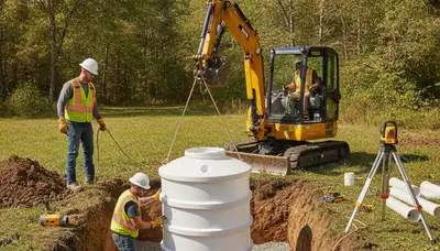 Septic tank installation for Chico, CA homes by On Call Plumbers, site prep and expert setup