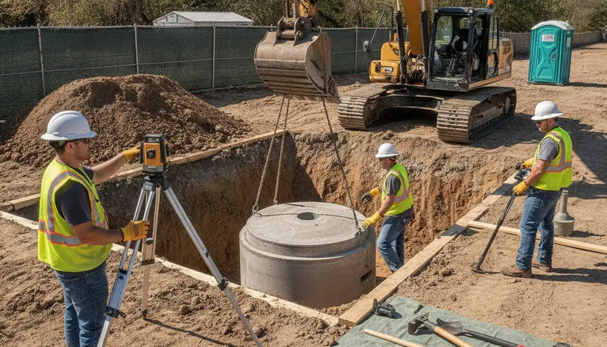 Septic tank installation for Chico, CA homes by On Call Plumbers with site prep and expert setup