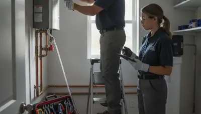 Tankless water heater installation in Chico, CA by On Call Plumbers